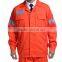 Mens Button-front Beige 5CM Hi-vis Safety Work Shirt