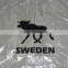 PE Disposable Transparent Emergency Rain Poncho with Customers' Logo