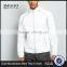 100% Polyester All Over Print Reflective Trim White Hooded Sports Jacket Mens With Mesh Lining Inside Simple Long Sleeves