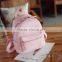 Vintage Leather PInk Backpacks Pattern For College Girls Soft Black Backpack Bags