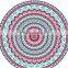 Peacock Mandala Round Tapestry Throw Hippie Gypsy Beach Blanket Yoga Mat Boho