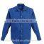 Thick solid fabric double pocket mens casual shirts