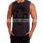 Guangzhou Shandao OEM Wholesale Casual Summer 95% Cotton 5% Spandex Men Gym Breathable Fitness With Hat Deep Cut Tank Top