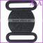 Fashion design gunmetal metal elastic adjustable hook bra strap buckle