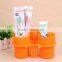 Home Bathroom Toothbrush Holder Wall Mount Suction Cup Toothpaste Storage Rack