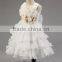 Scalloped Sleeveless Vestidos Chiffon Girl Dress for Wedding flower girl dress