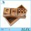 Chinese supplies promotion nursery school toy cube 3d wooden puzzle