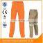 Mens cotton drill Fireproof reflective tape work pants / Trousers