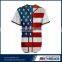 Custom tackle twill american flag baseball jerseys / shirts / pants / jackets