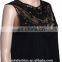 Wholesale Women Summer Vest Sleeveless O-neck Lace Casual Tank Tops