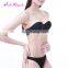 New arrival Underwire Solid Black backless push up wholesale strapless silicone bra