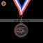 Wr Exquisite Custom Sport Award Medals Quality Bronze Plated 3D Sports Medal with Ribbon