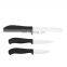 Hot sale plastic handle 4 pcs ceramic kitchen knife with white blade