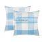 home decorative linen woven plaid cushion covers for Sofa set