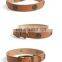 Factory direct brown suede leather pet dog chain collar