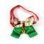 Factory direct Christmas pet bow tie dog cat collar with gold bell