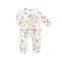 Long Sleeve Baby Rompers Newborn Floral Rompers Footied Pajamas
