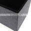 RTS Square Fabric Grey folding stool storage ottoman with button thick sponge optional fabric color