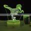 3D illusion Visual Night Light 7 Colors Change LED Desk Table Lamp Bedroom Home
