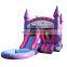 Princess Inflatable Water Slide Bounce House Commercial Kids Jumping Castle With Pool