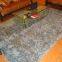 grey color 5D polyester shaggy carpet for sitting room and bedroom