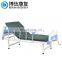 One Crank Manual Hospital Medical Nursing Bed Strip Model Surface With ABS Head Alumi Steal Collaps Sponge no Universal Wheels