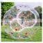 Factory PVC/ TPU 0.8mm Red Dot Bump Football, inflatable body zorb ball