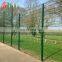 High Security Powder Coated Metal Double Wire Mesh Fence Panel