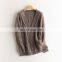 Women Twisted Cable Knit Wool Cashmere Thick Winter Cardigan Sweater
