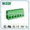 switch 2-24 poles screw terminal blocks 10A 5.0mm pitch made in china