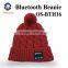 winter knitted hat bluetooth hat with wireless stereo headphone