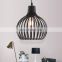 Black Vintage Industrial Classic Chandelier Metal Cage Antique Black Hanging Lamp Loft Retro Nordic Pendant Lights