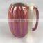 pearl glazed halloween ceramic pumpkin shaped mug