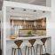 CBMmart customized mini wet bar kitchen cabinet home bar with wine rack