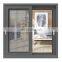 Double glazed glass aluminum sliding windows with mosquito net or blinds