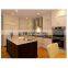 Luxury oak shaker style tall storage best decoration aluminium profile kitchen cabinet black