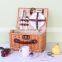 K&B wholesale custom new design high quality handmade natural rattan wicker set picnic basket
