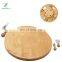 Hot selling Bamboo Wine Pairing Round Serving Tray, Rotating Kitchen Cheese Board And Knife Set For Lazy Susan