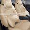 Beige Memory Foam true genuine leather car seat cover and dashboard mat steering wheel cover supplier manufacturer