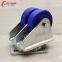 1000kg Double Wheel Industrial Caster 1T Heavy Duty Casting Nylon Swivel Caster Wheel