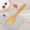 Wholesale Nordic Style Kitchen Utensils Flat Large Long Handle Nonstick Bamboo Spoon Spatula Set