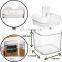 6 Pc Mini Food Container Set Durable Clear Plastic Food Storage Containers with Lids Kitchen Cabinet Pantry Containers