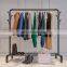 Iron Indoor Steel Garment Clothes Storage Hangers Standing Coat Rack Display