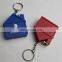 House Shaped Promotional Tape Measure With Keychain