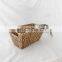 Handmade Water Hyacinth Storage Basket, Straw Basket For your laundry toy storage, bathroom organizer