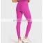 High Quality Fabric Lycra Spandex High Waist Yoga Leggings Workout Running Fitness Wear Peach Hip Gym Tight Pants For Women