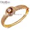 Best Wedding Jewelry Color Main Stone Red Blue Gold Women Cubic Zirconia Bangle