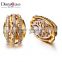 New Designs Earrings Photo 18K Gold Plated High Quality Zircon Stud Earrings