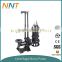 Centrifugal submersible slurry pump with cutters