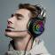 Amazon hottest FV-G97 wired headset earphones gaming glowing dual driver stereo super bass headphone